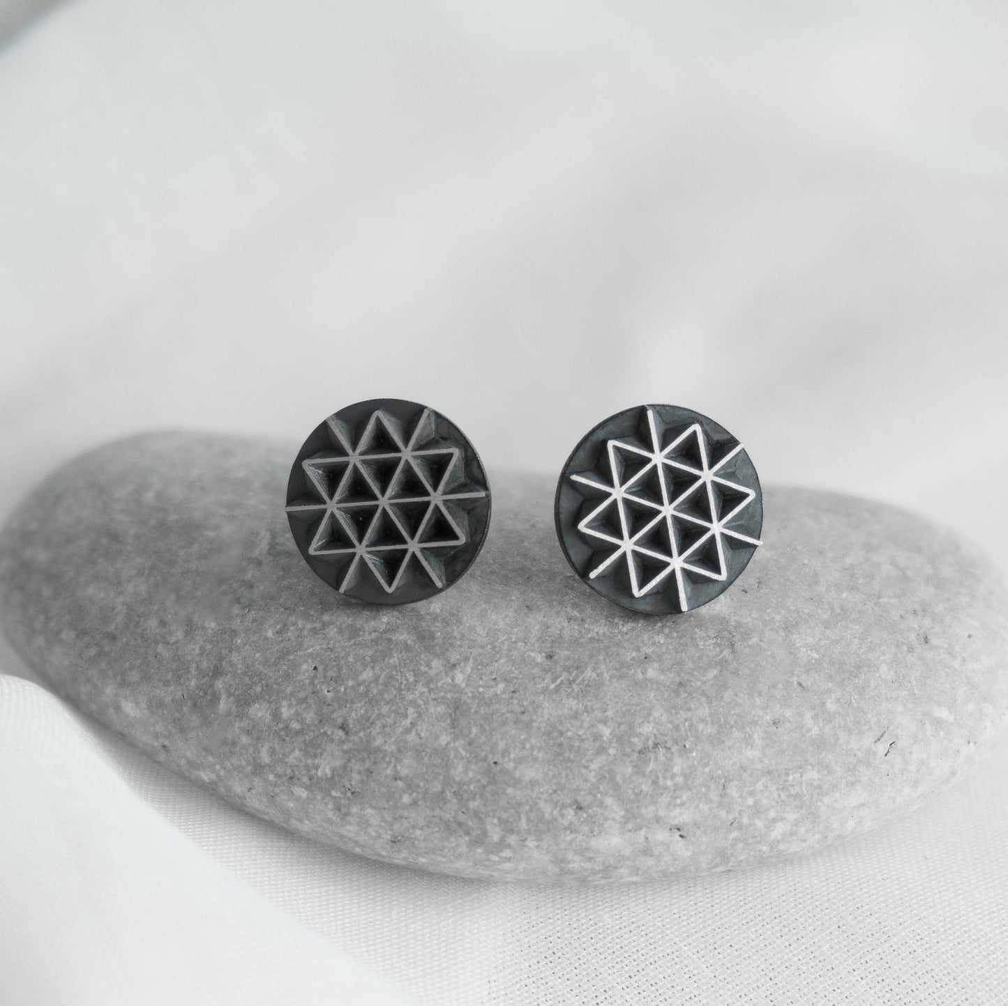 Geometric Star of David cufflinks