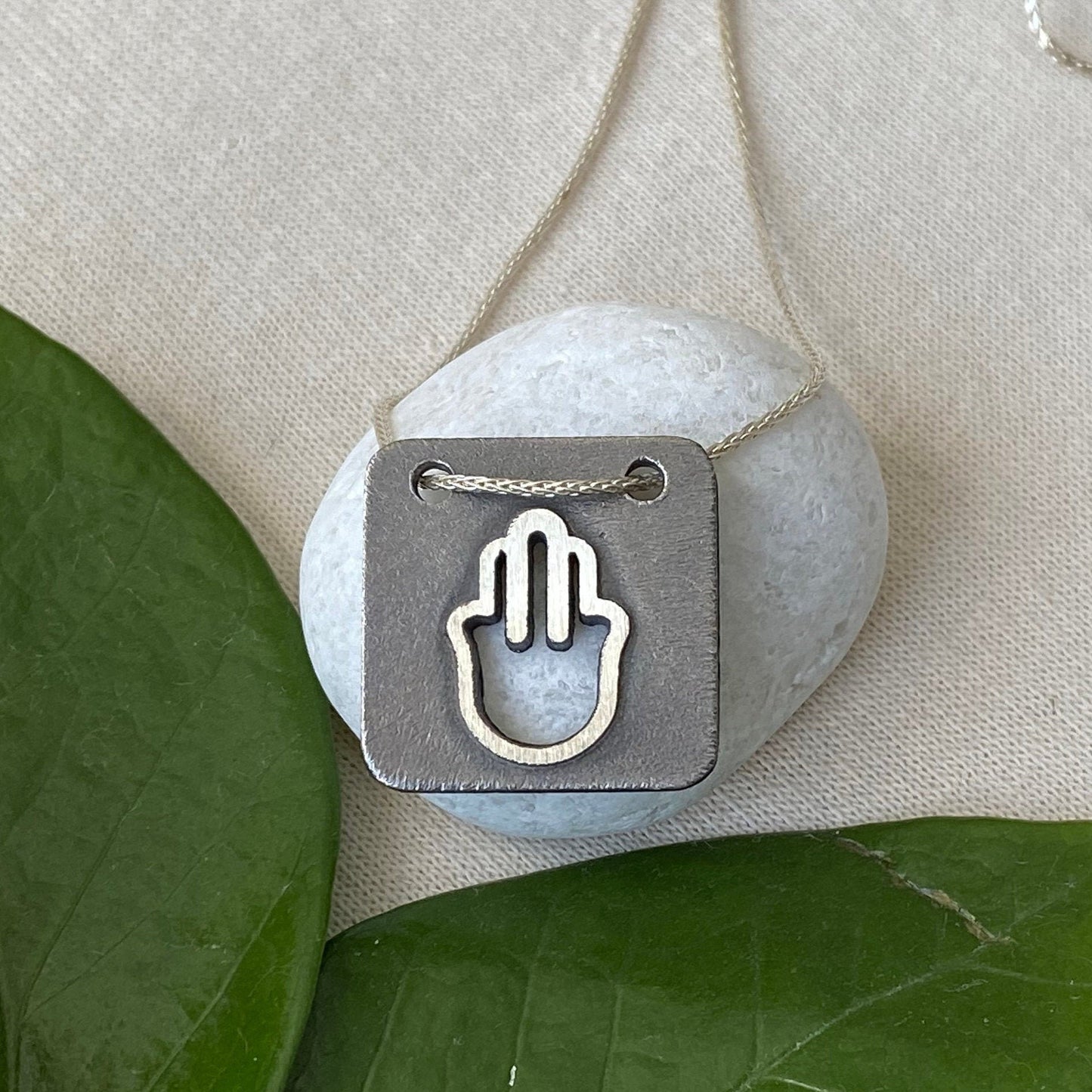 Silver Hamsa Necklace
