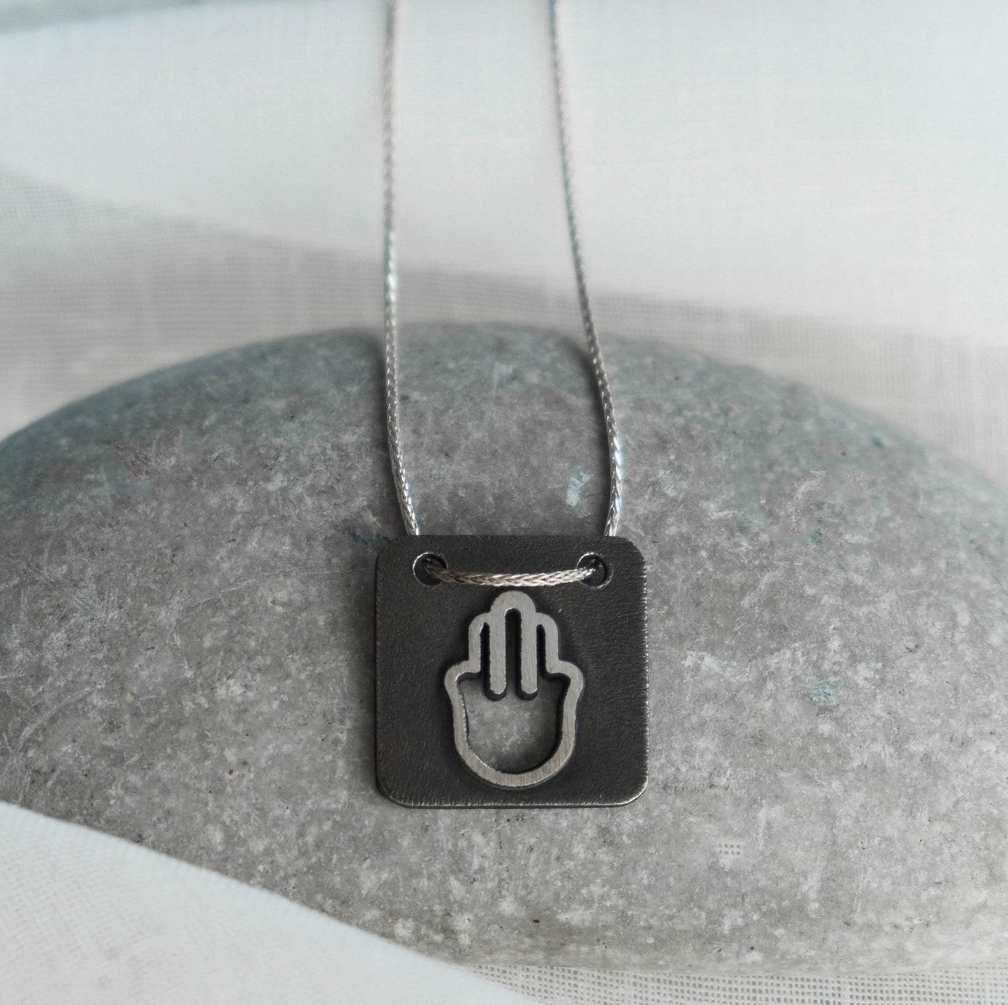 Silver Hamsa Necklace