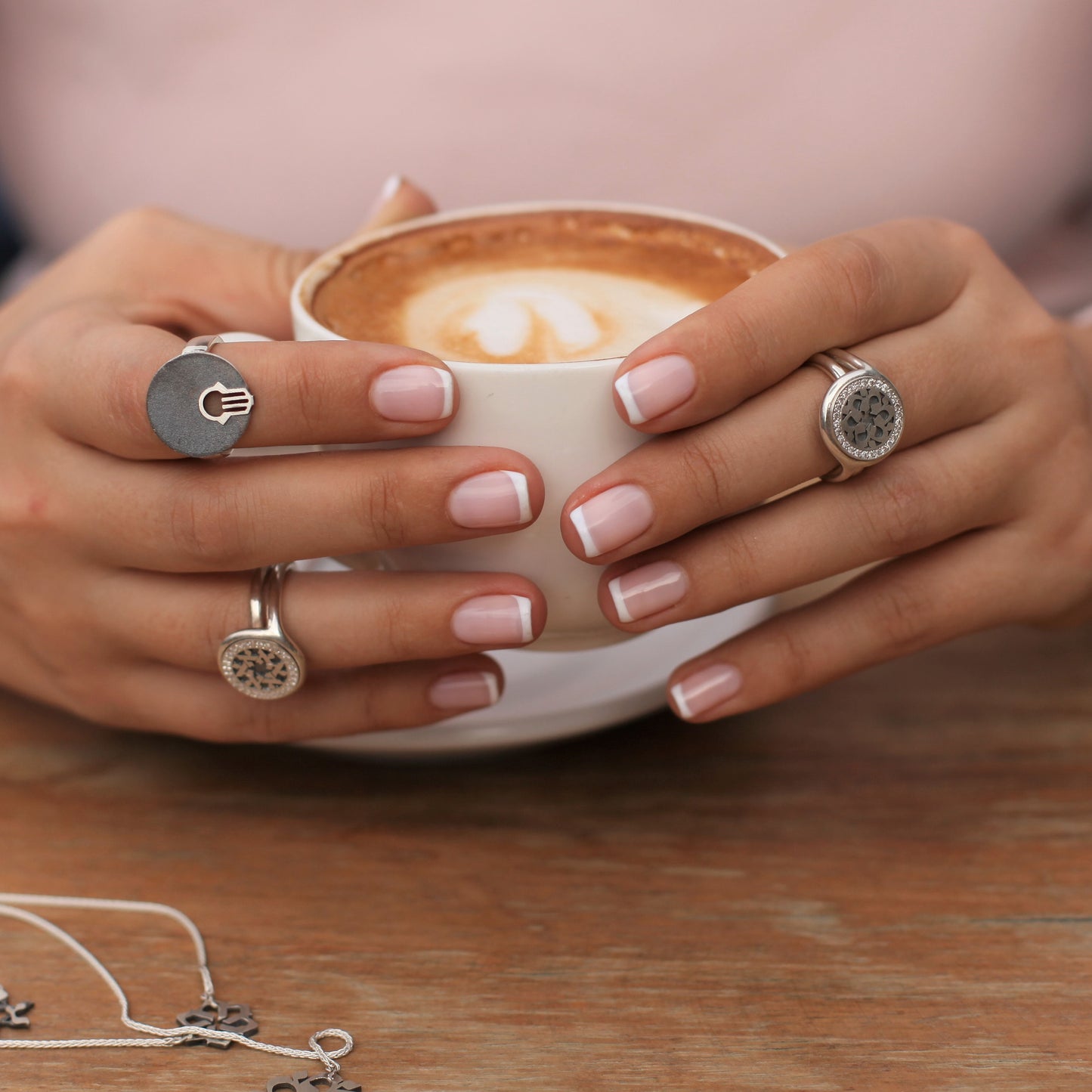 Star of David Signet Ring with Diamonds