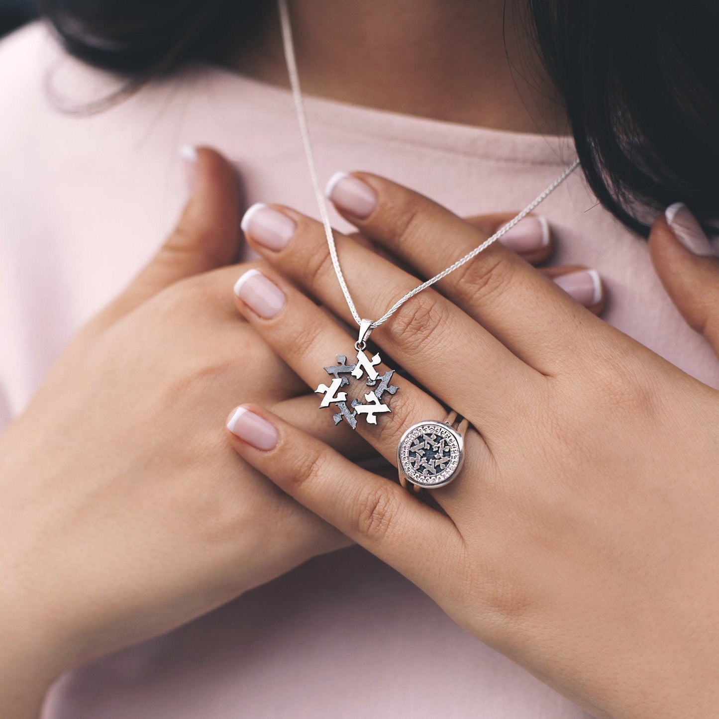 Star of David Signet Ring with Diamonds