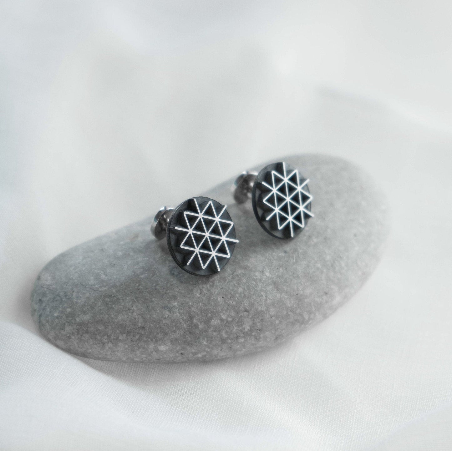 Geometric Star of David cufflinks