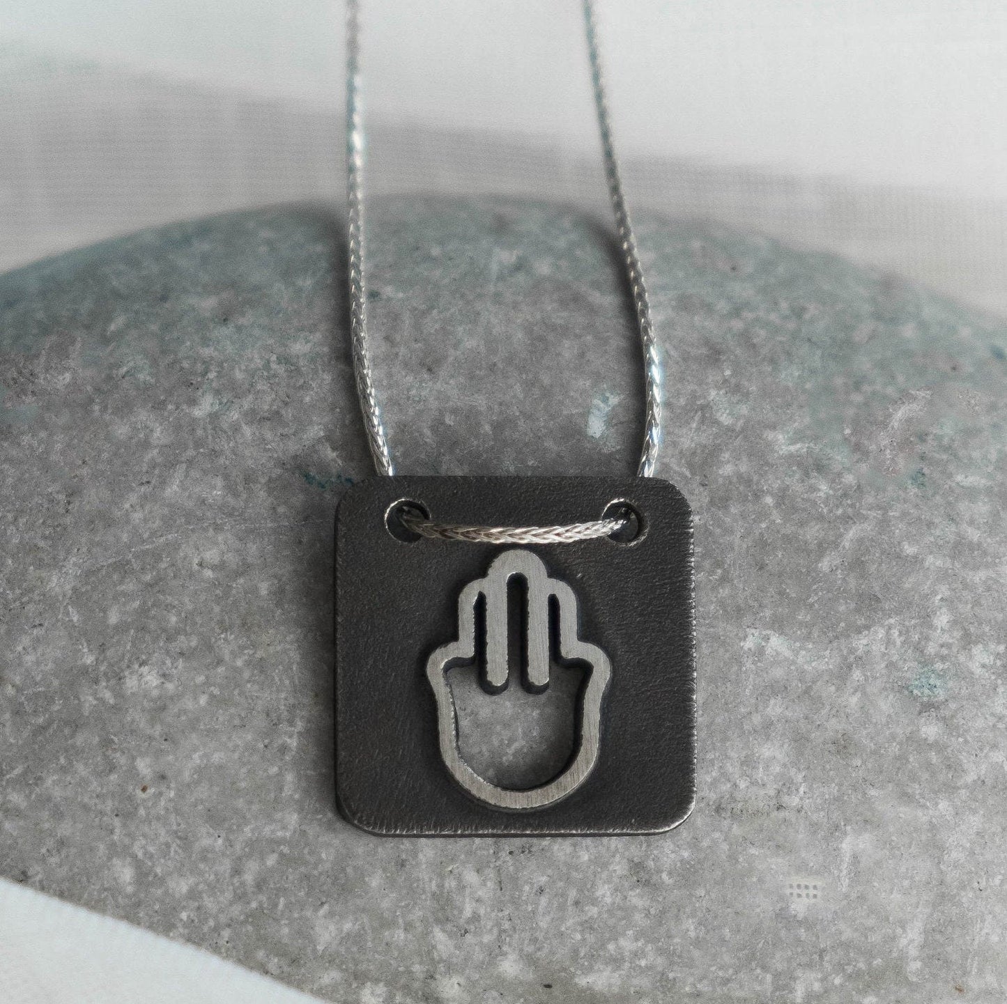 Silver Hamsa Necklace