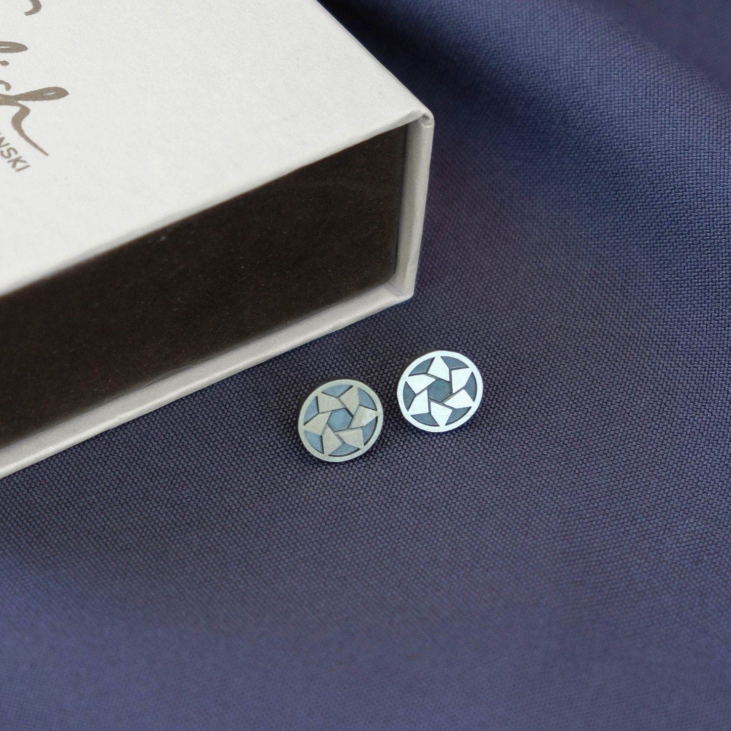 Tiny Star of David Stud Earrings