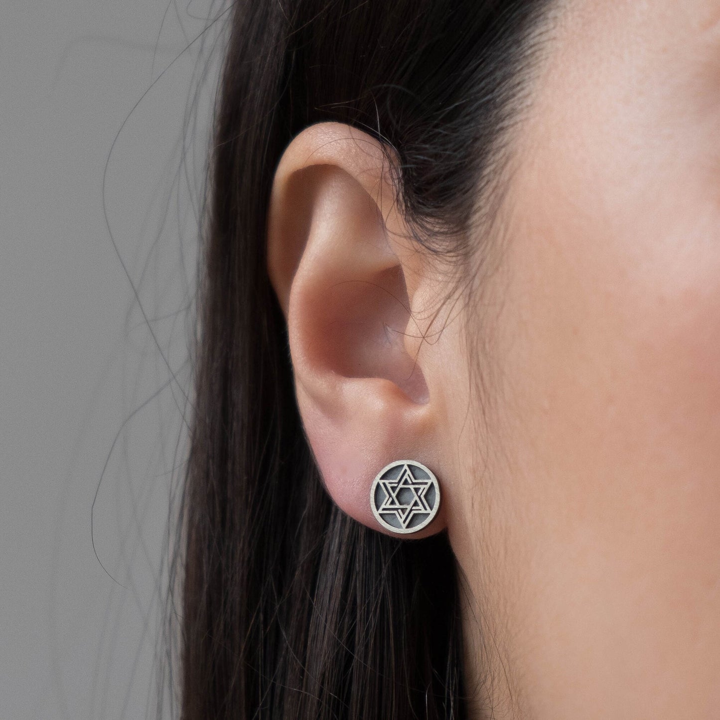 Star of David Stud Earrings