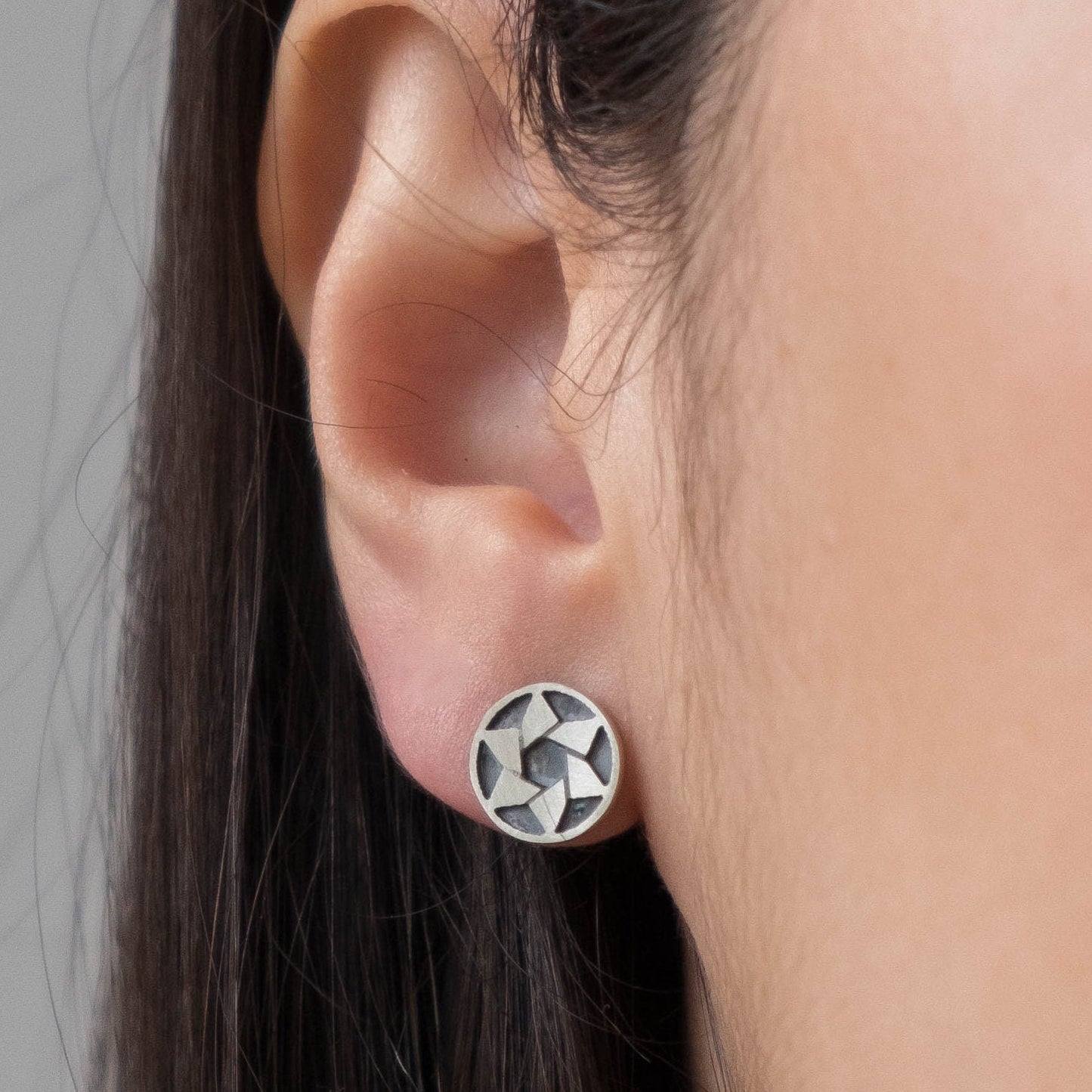 Tiny Star of David Stud Earrings