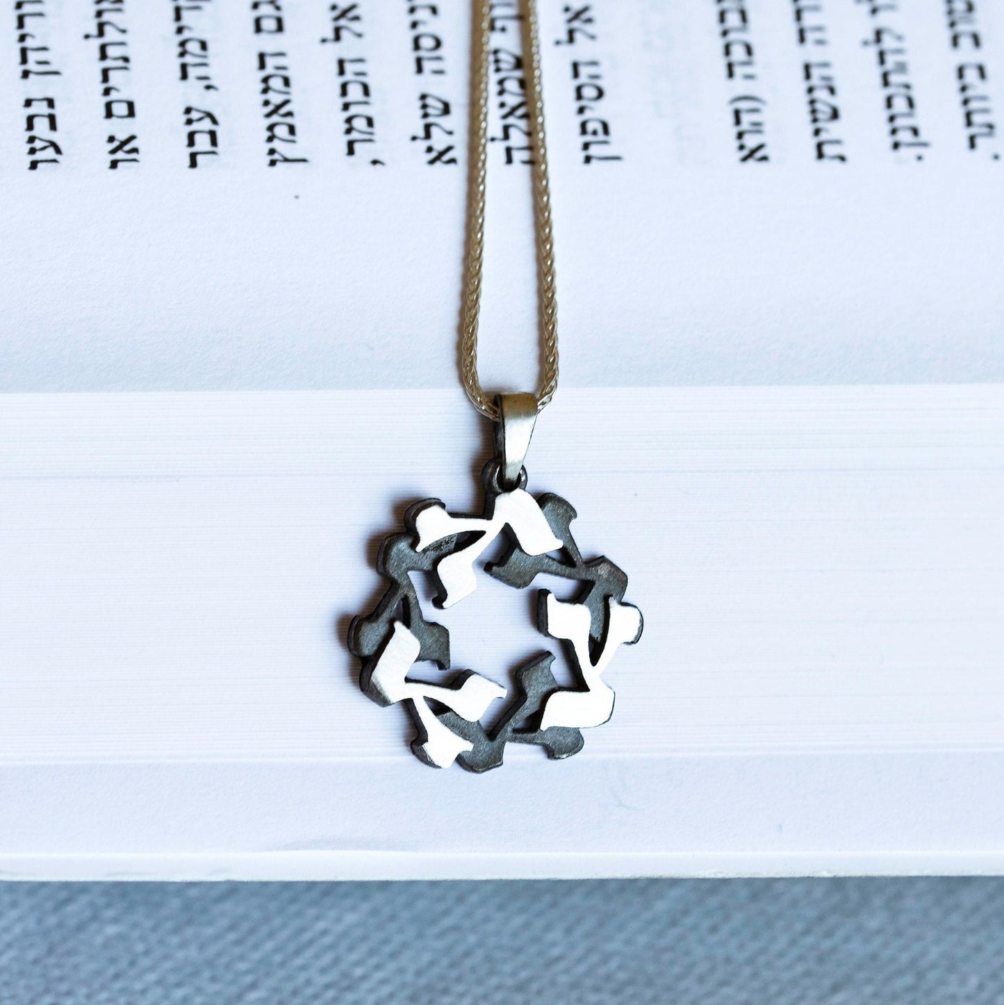 Hebrew Alphabet Pendant