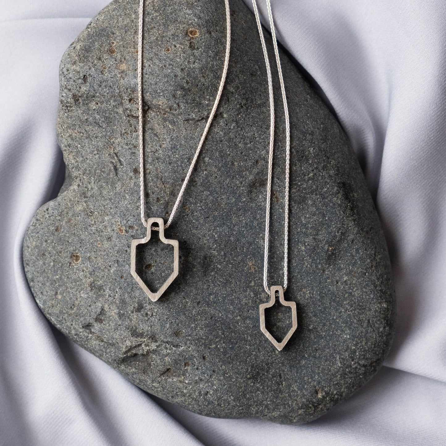 Sterling Silver Dreidel Necklace