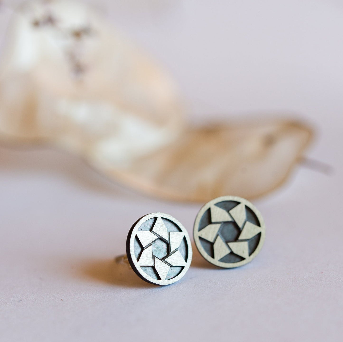 Tiny Star of David Stud Earrings