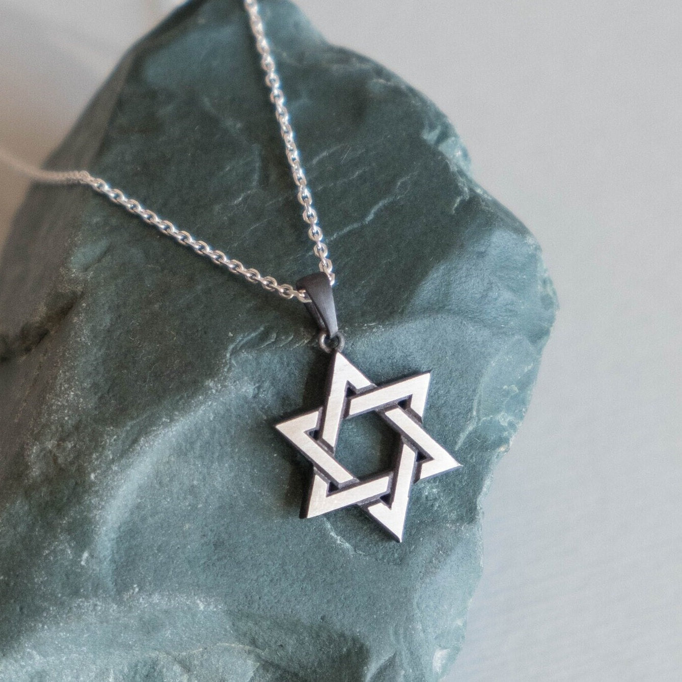 Star of david, Support israel, silver magen david, jewish gift, stand with israel, judaica necklace silver, classic magen david, gilich