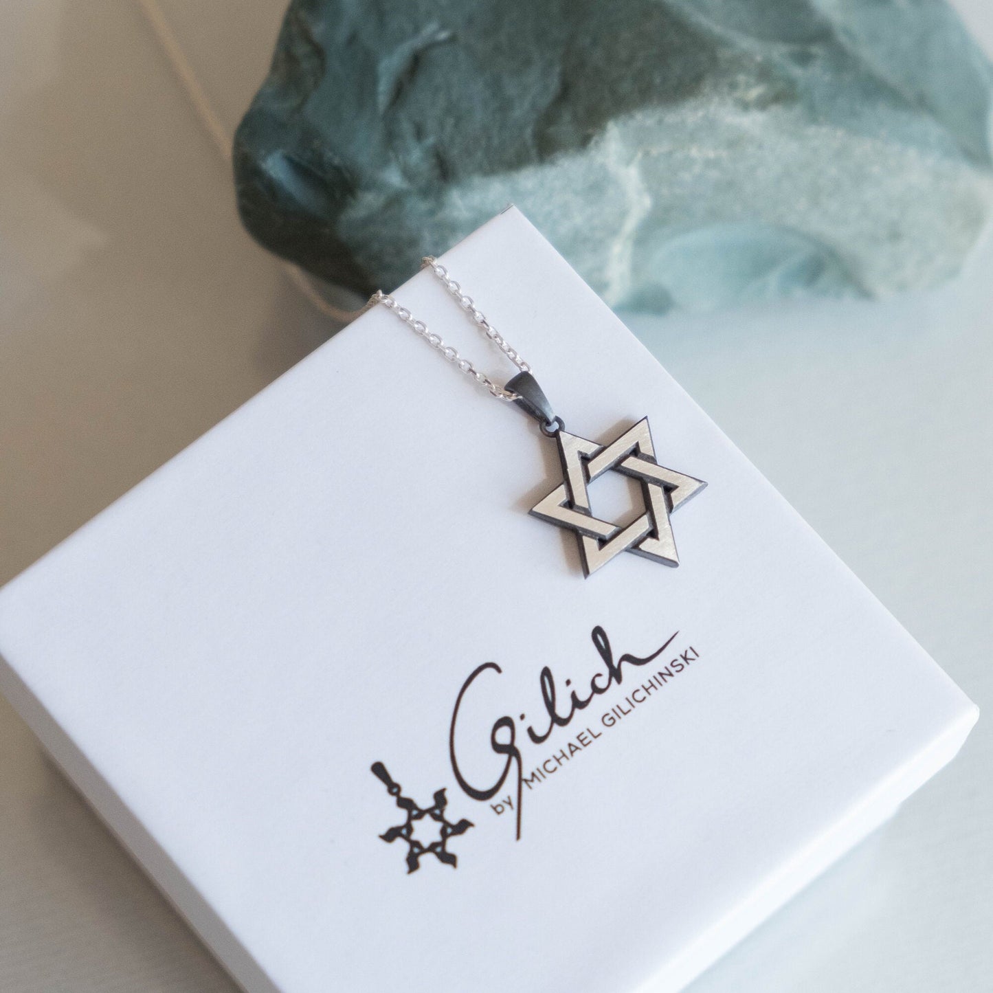 Star of david, Support israel, silver magen david, jewish gift, stand with israel, judaica necklace silver, classic magen david, gilich
