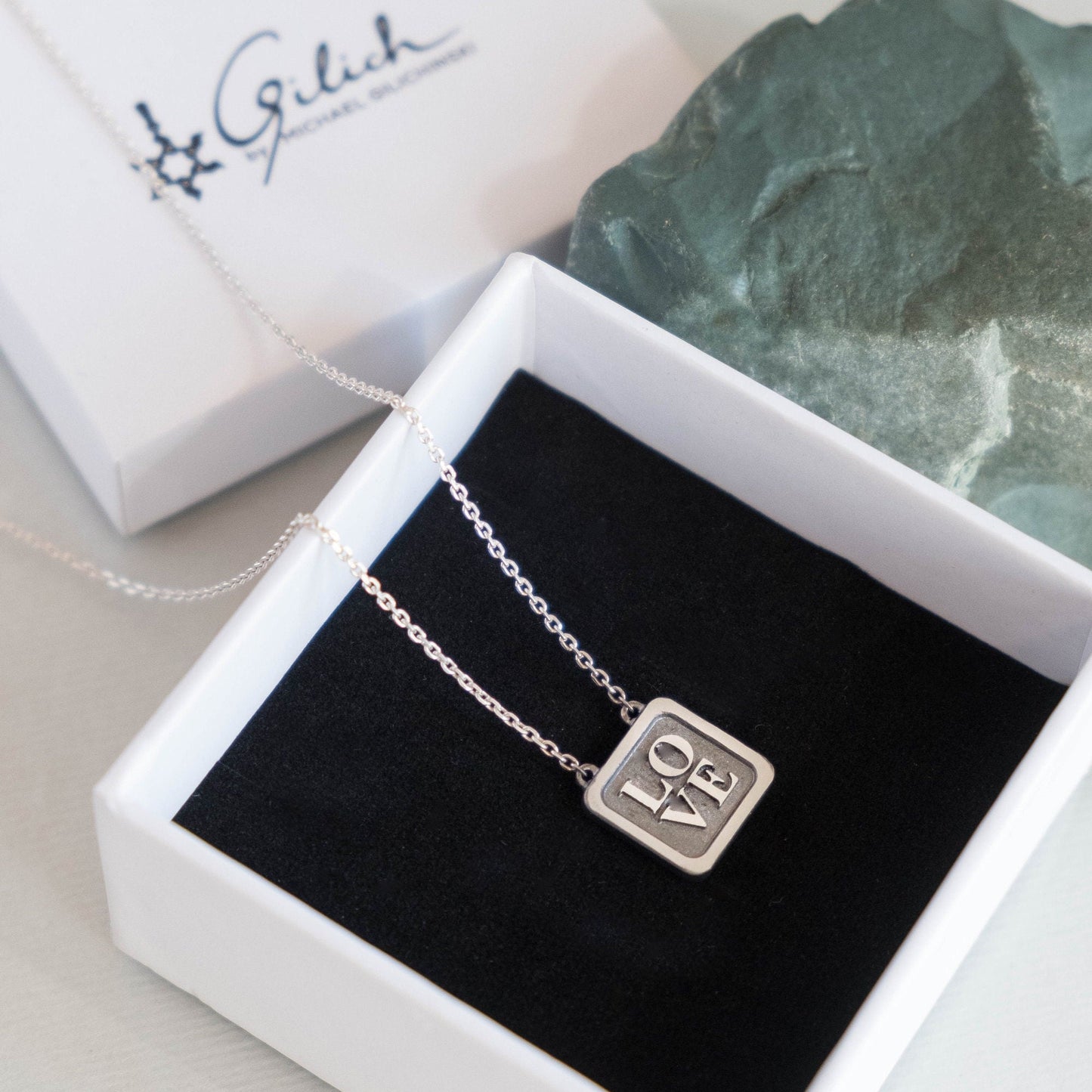 Ahava Necklace - Hebrew Love Pendant