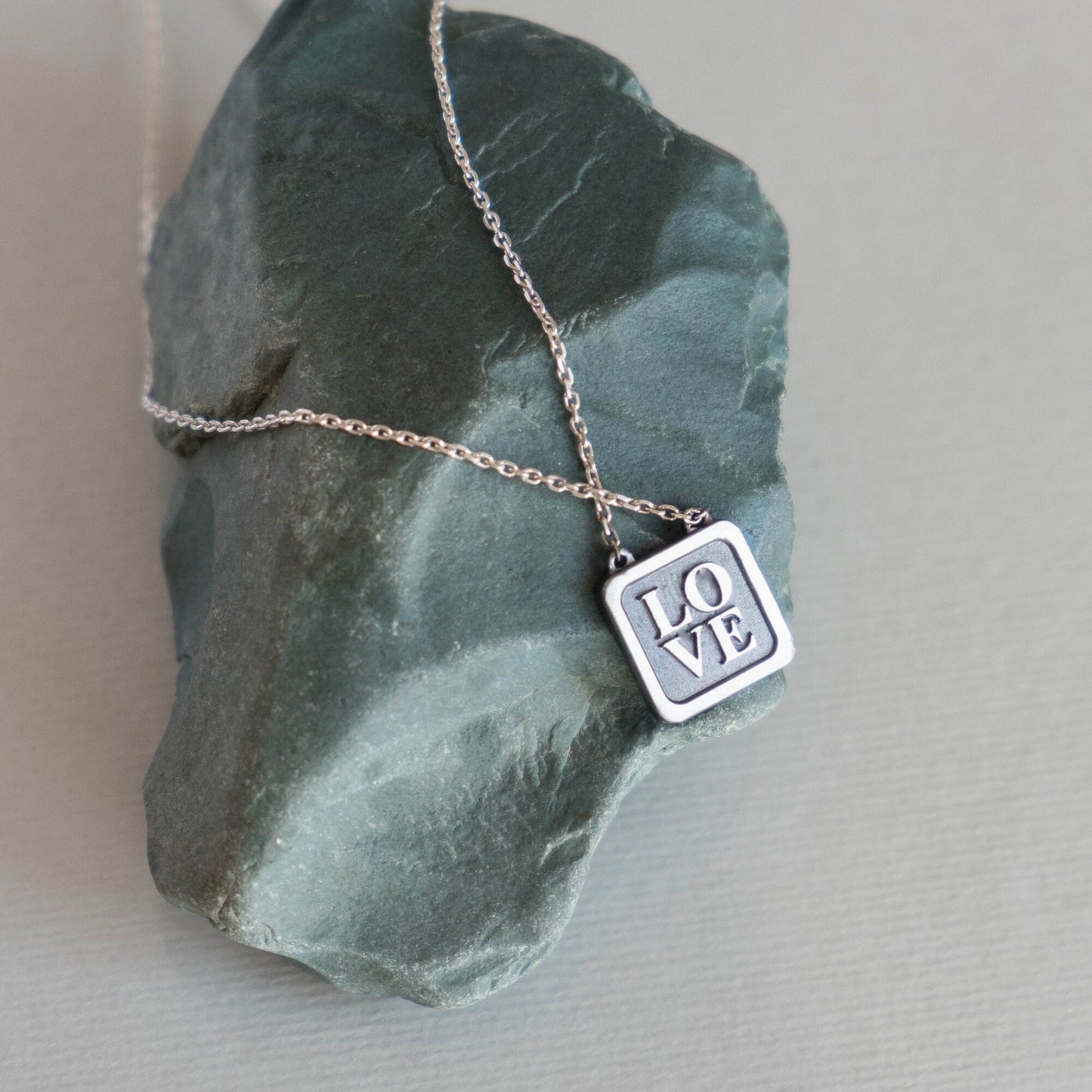 Ahava Necklace - Hebrew Love Pendant