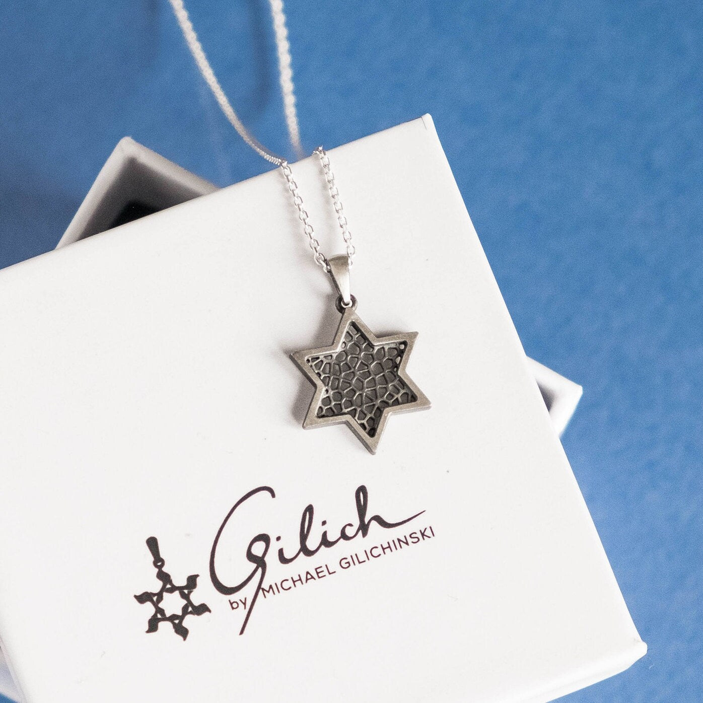 Filigree Silver Star of David