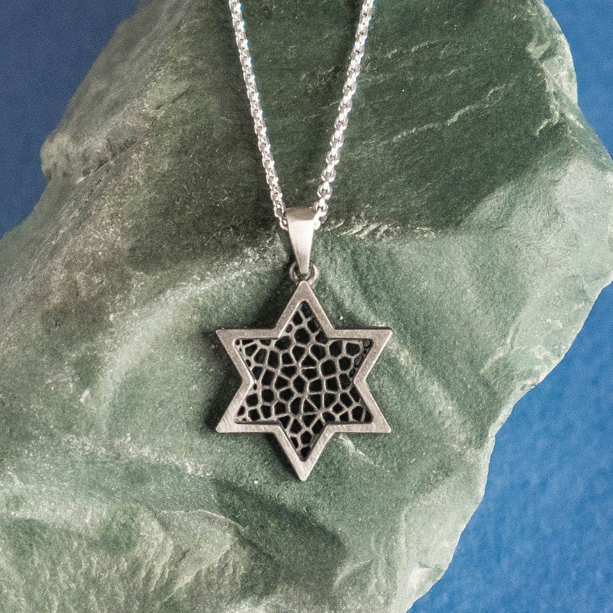 Filigree Silver Star of David