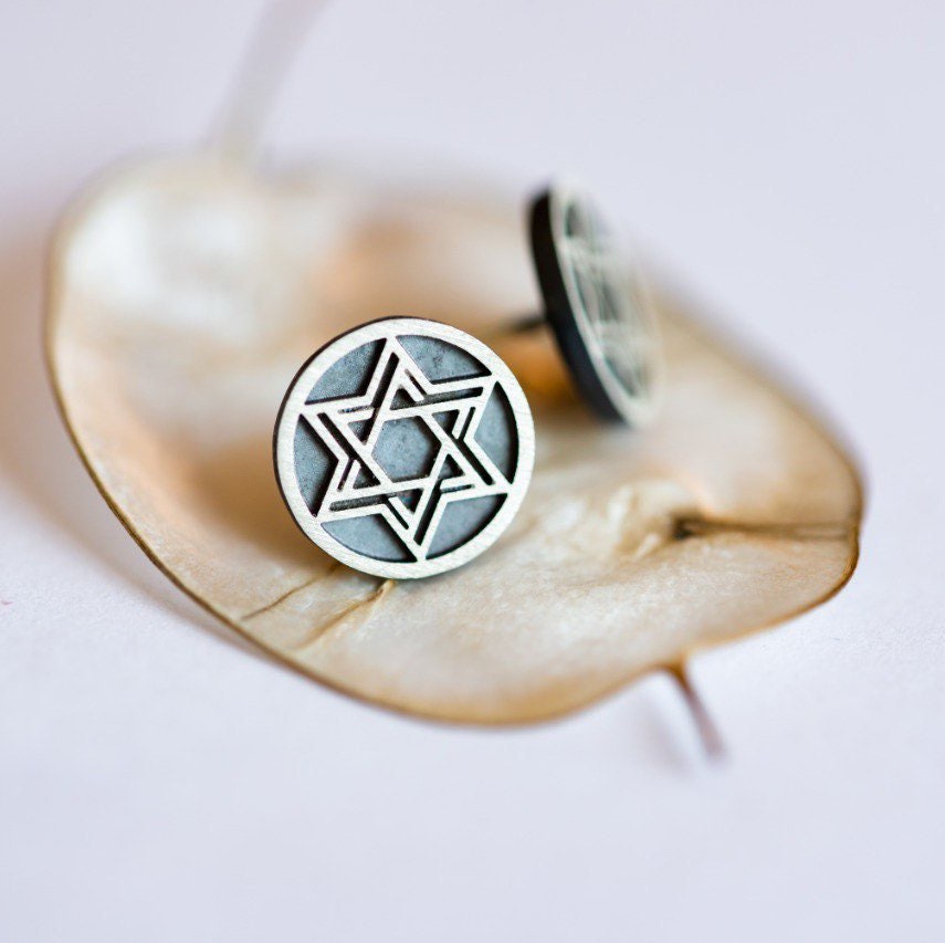 Star of David Stud Earrings