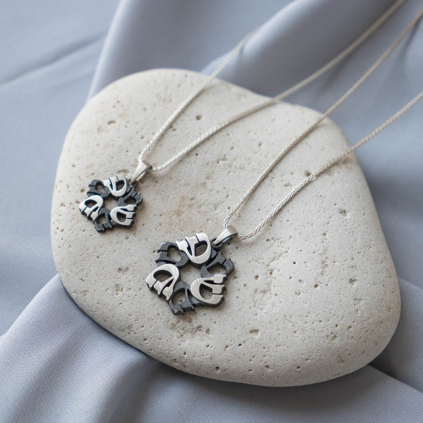 Custom Hebrew Letter Necklace