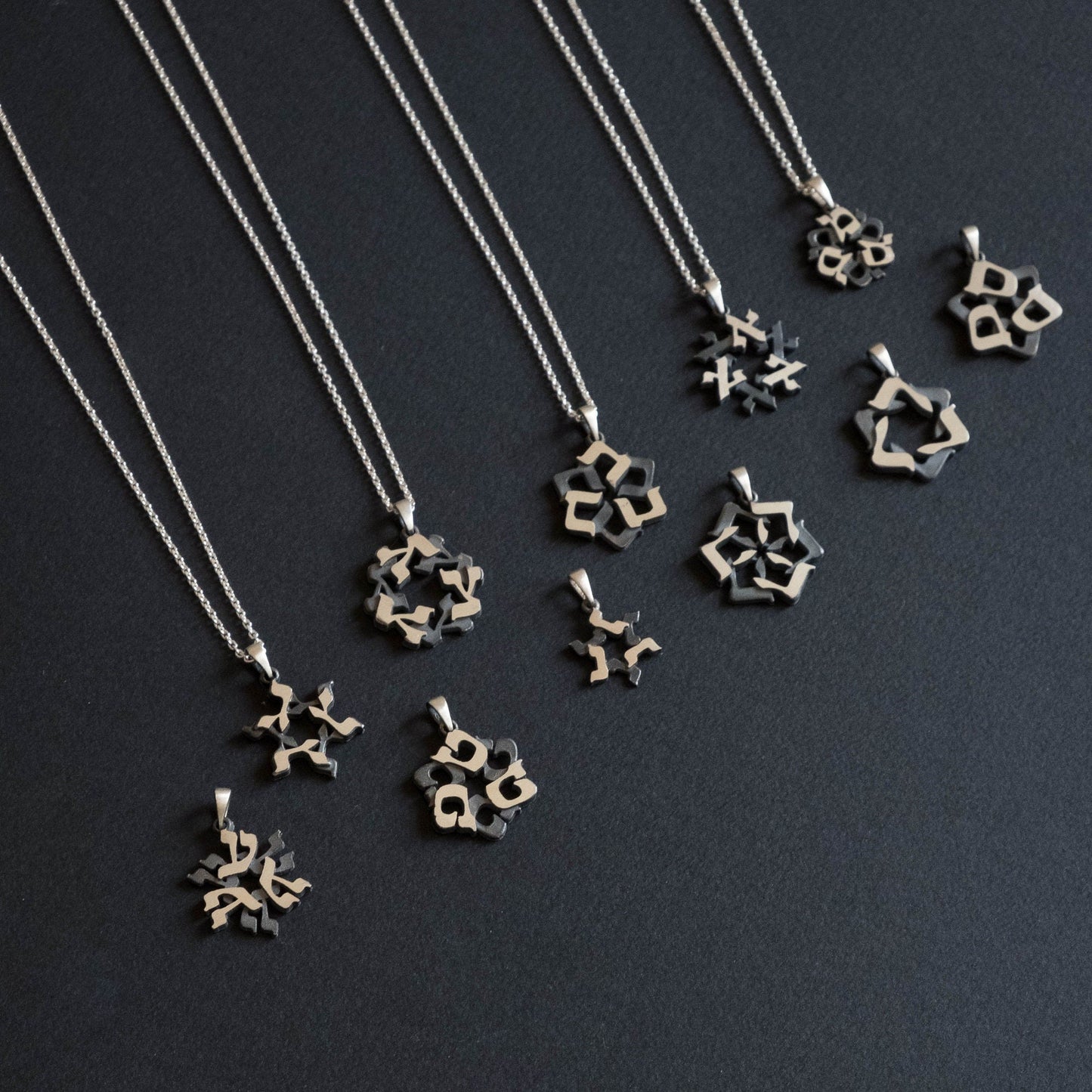 Custom Hebrew Letter Necklace