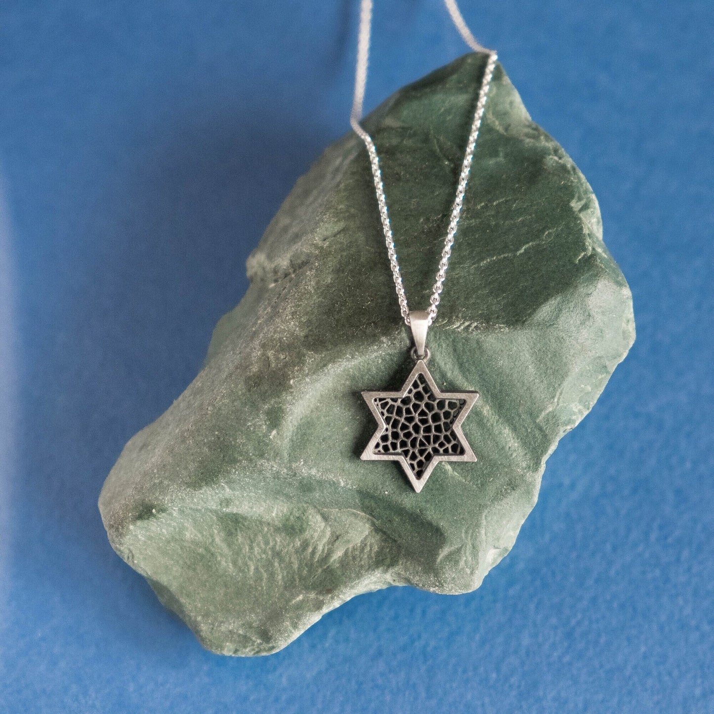 Filigree Silver Star of David