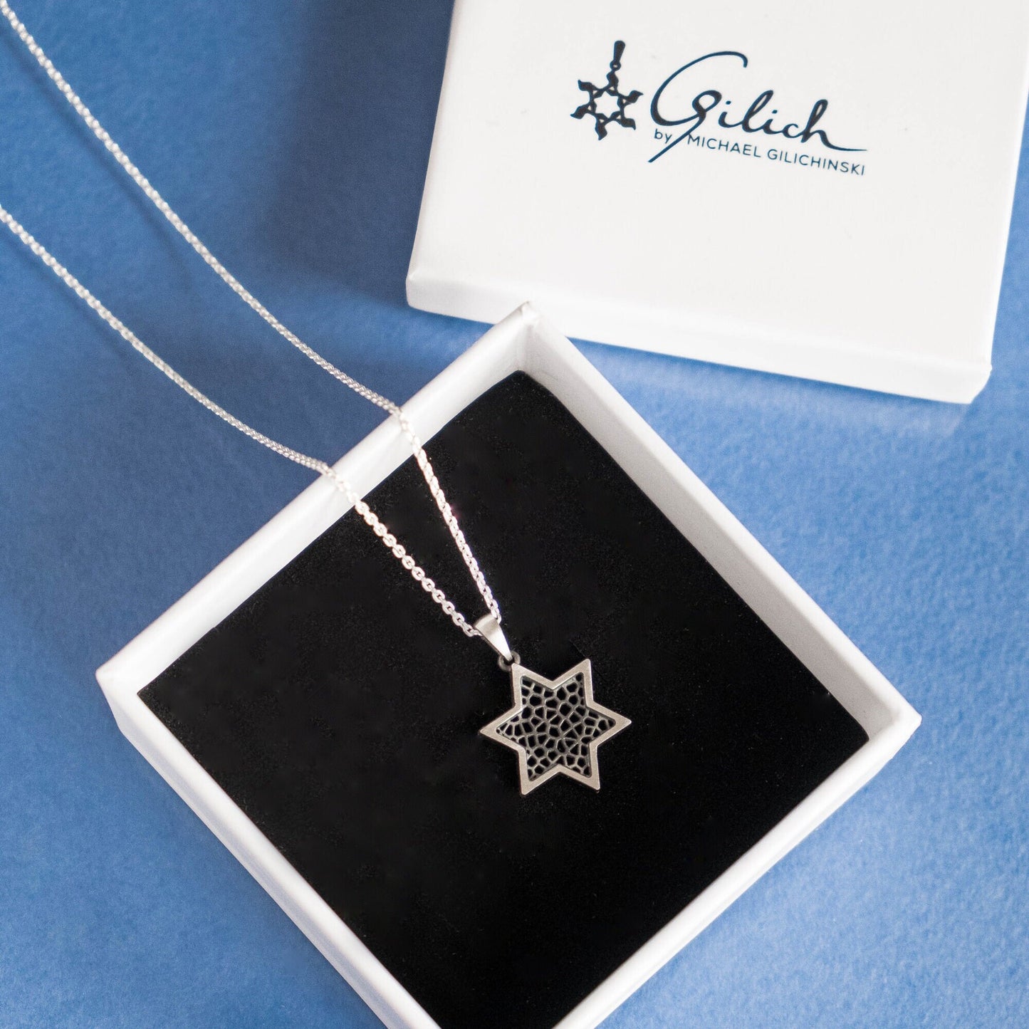 Filigree Silver Star of David