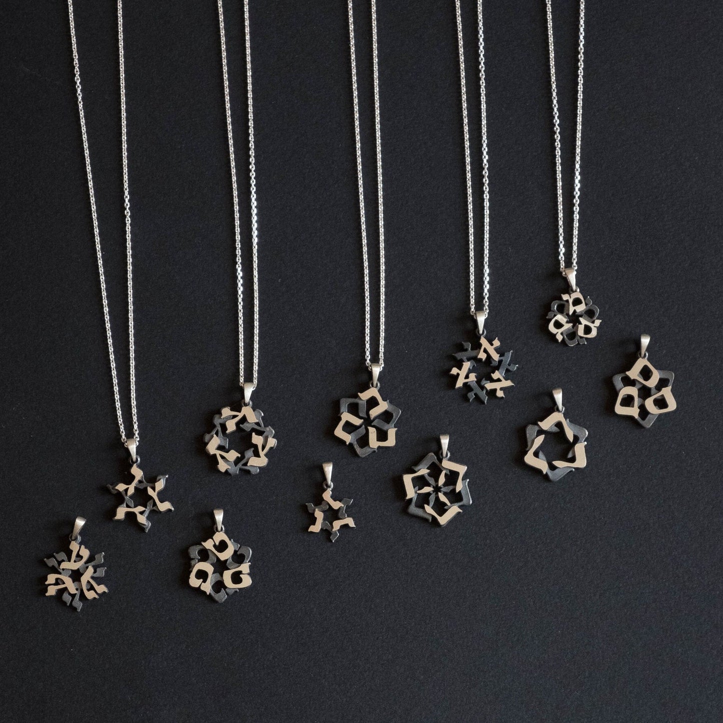 Personalized Star of David with Hebrew Letter