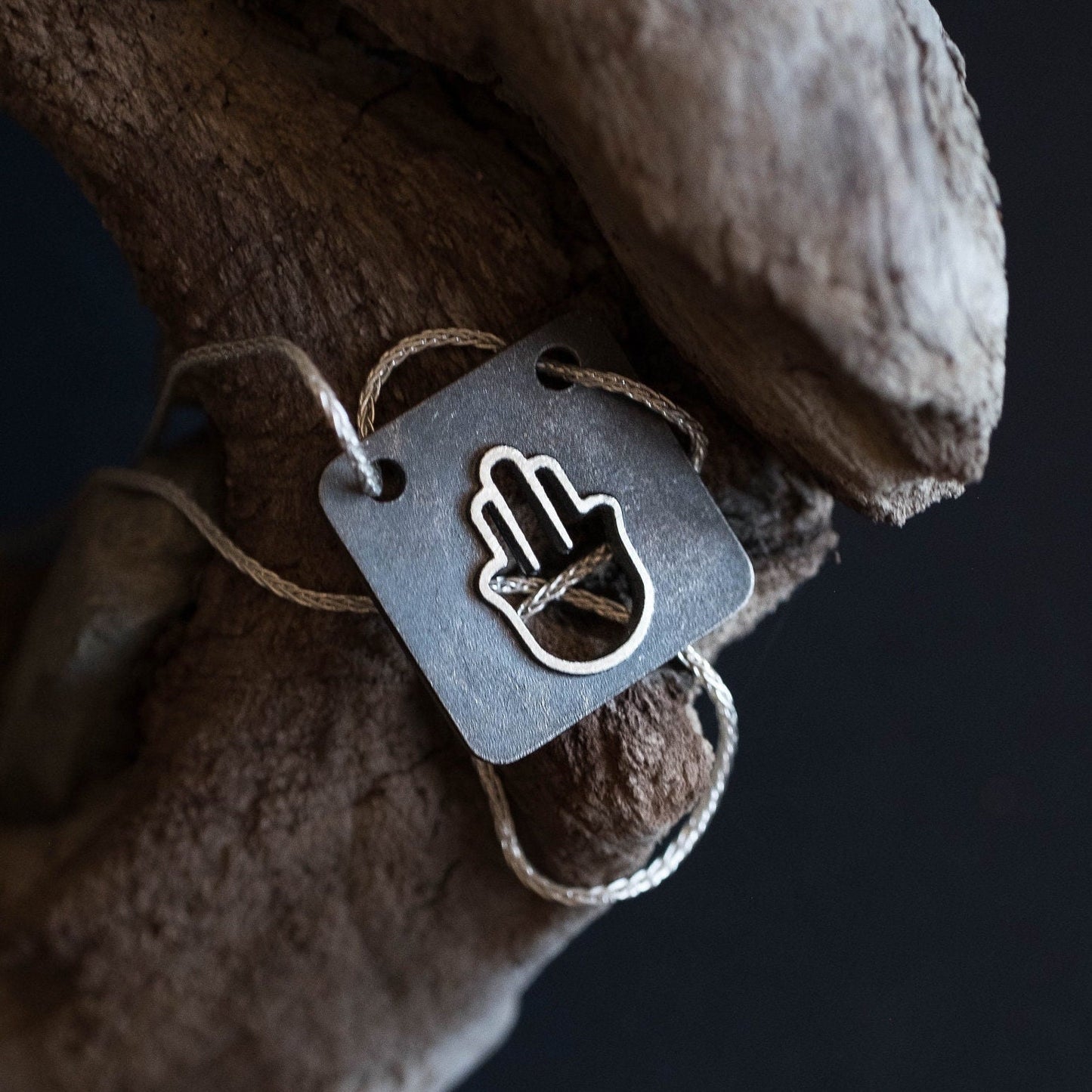 Silver Hamsa Necklace