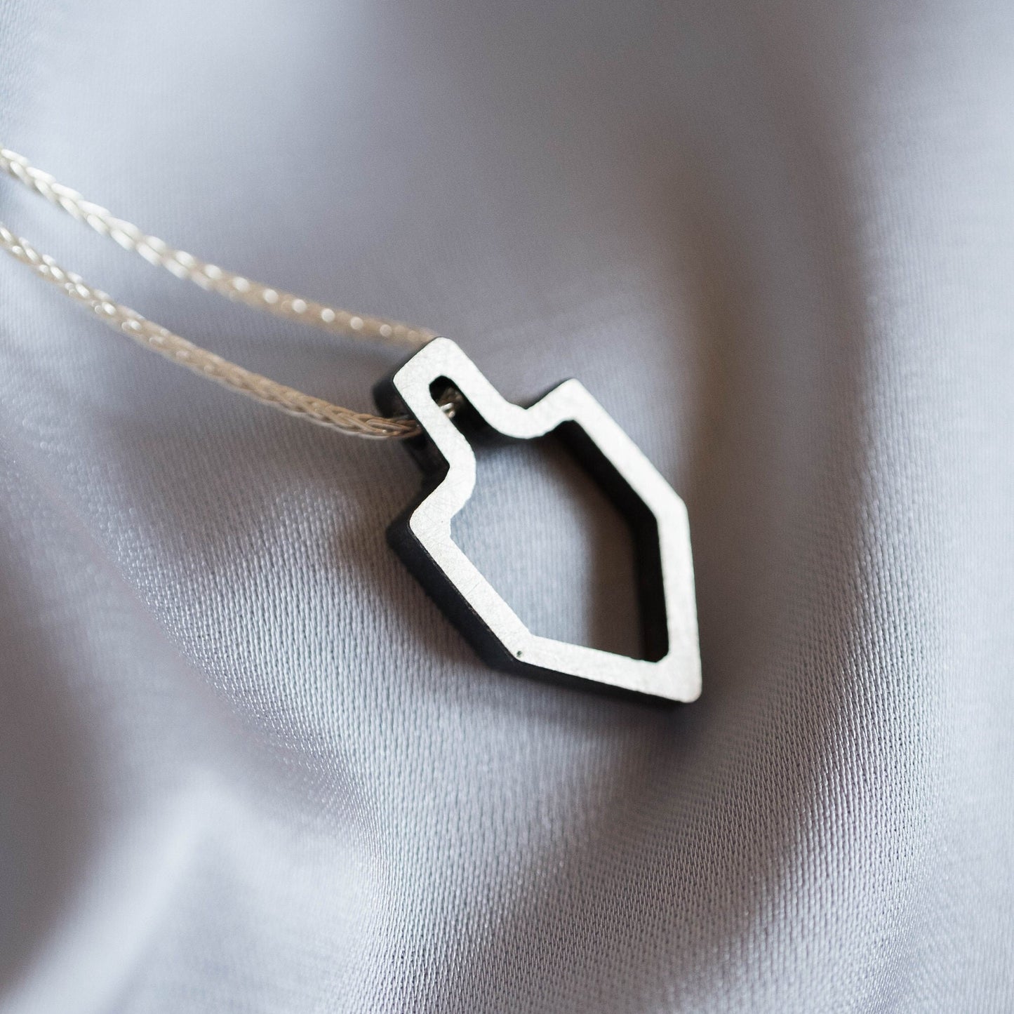 Sterling Silver Dreidel Necklace