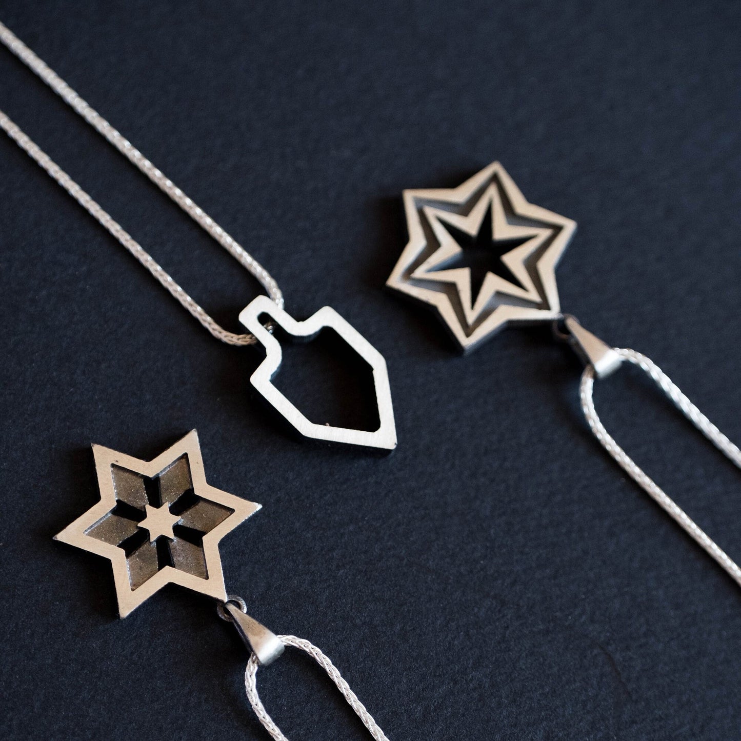 Double Star of David Necklace