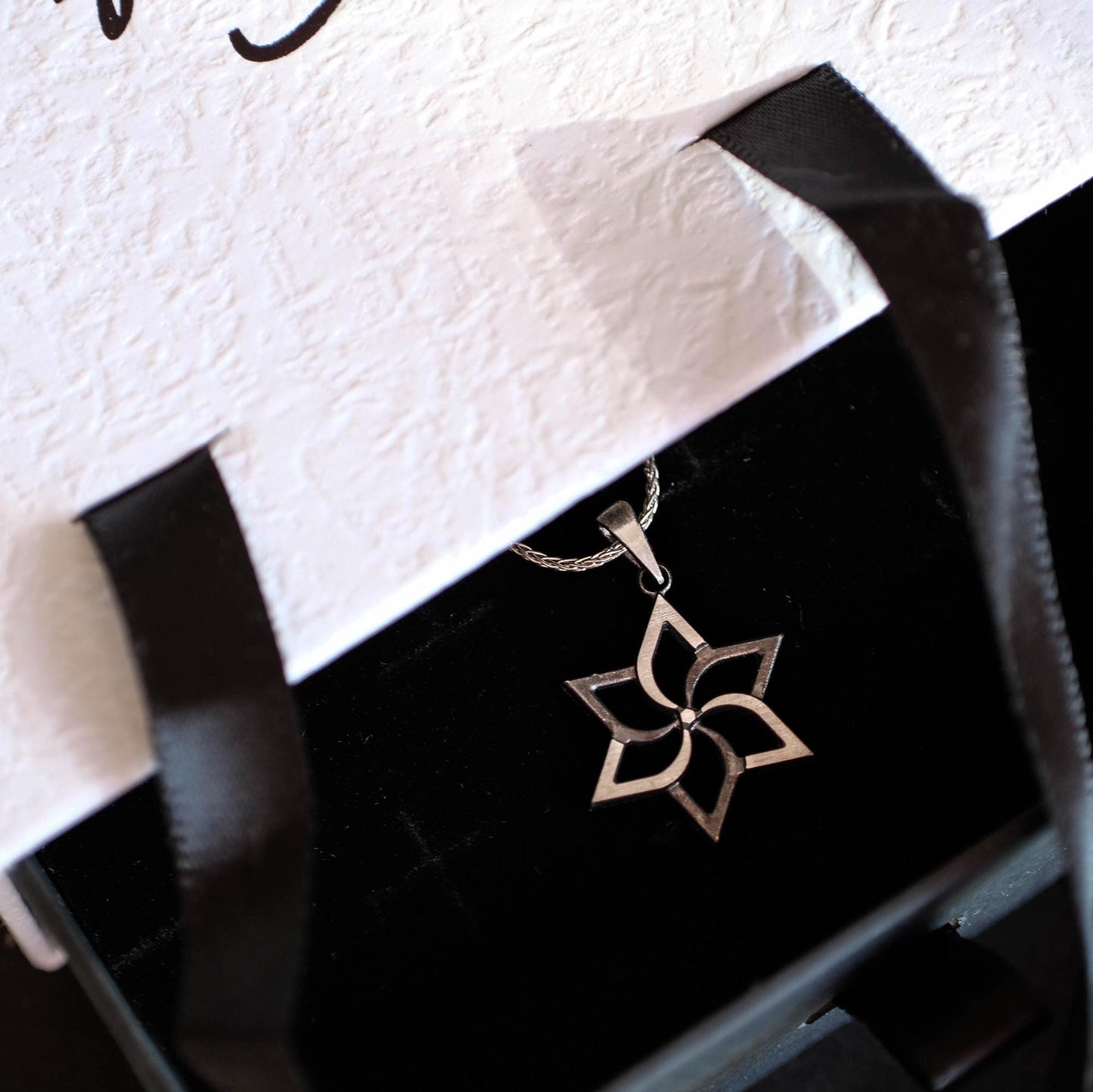 black white star of david, silver magen david, jewish gift, stand with israel, judaica necklace silver, classic magen david, gilich judaica
