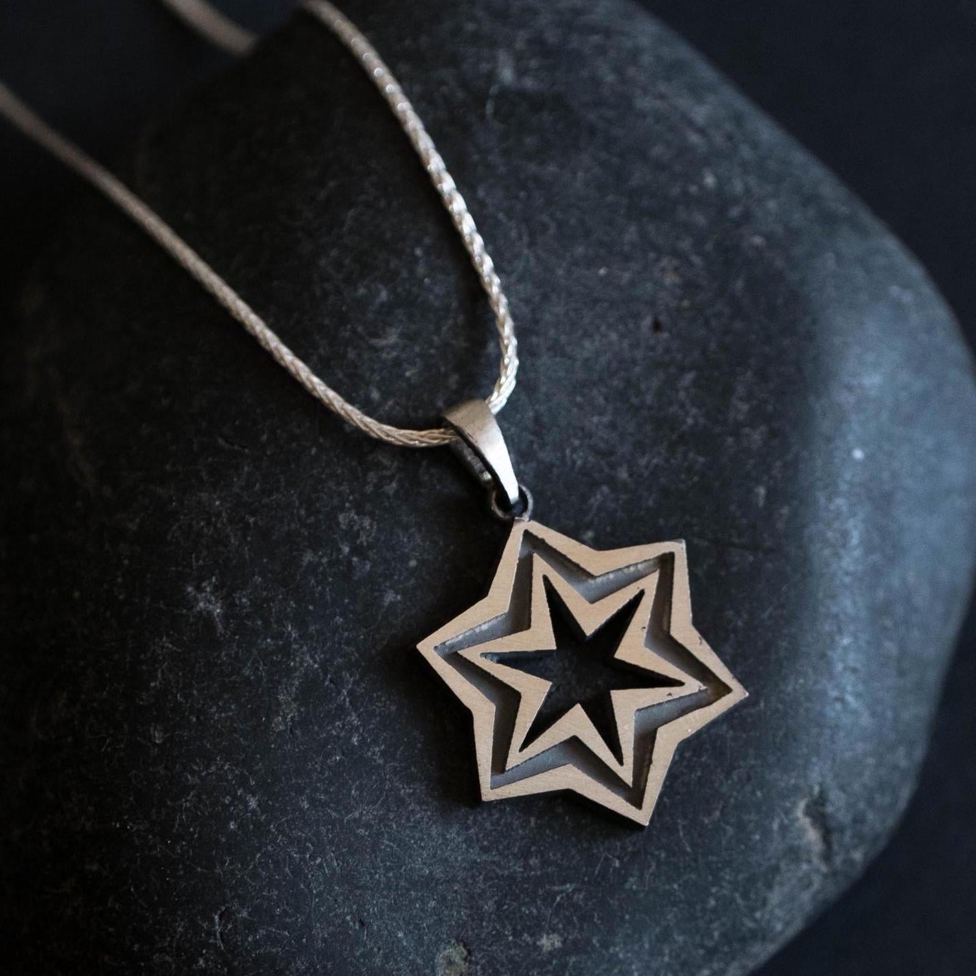 Silver Magen David Necklace