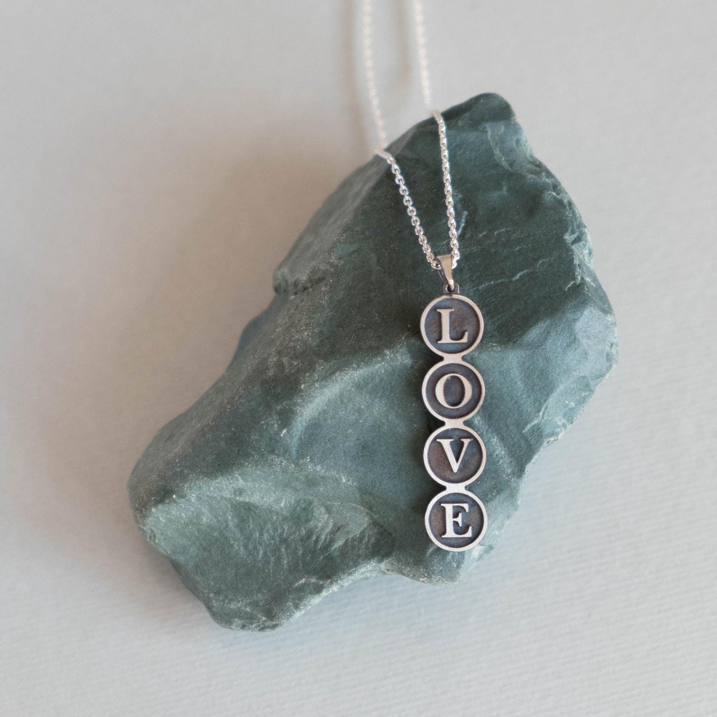 Love Hebrew Pendant - Ahava Necklace