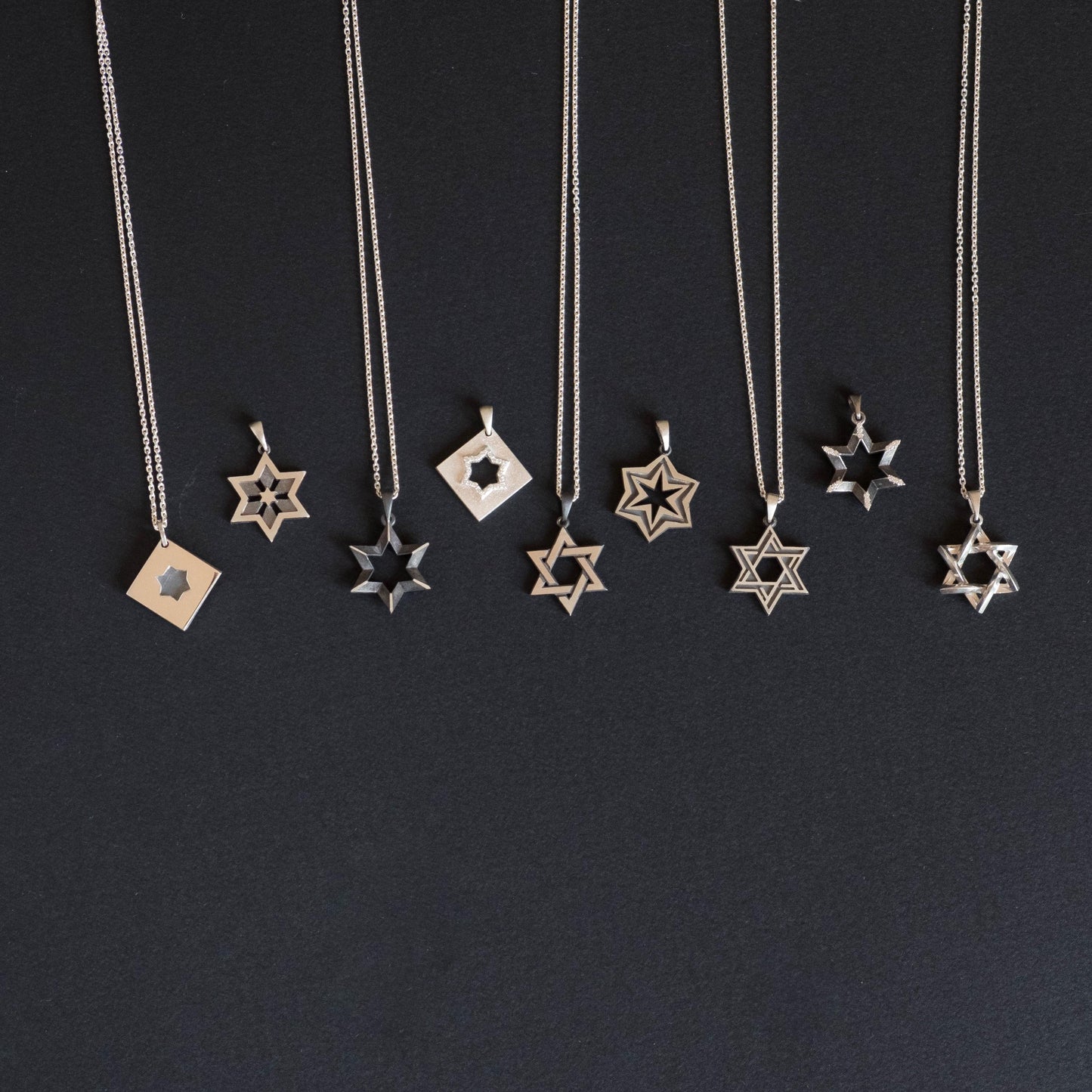 Silver Magen David Necklace