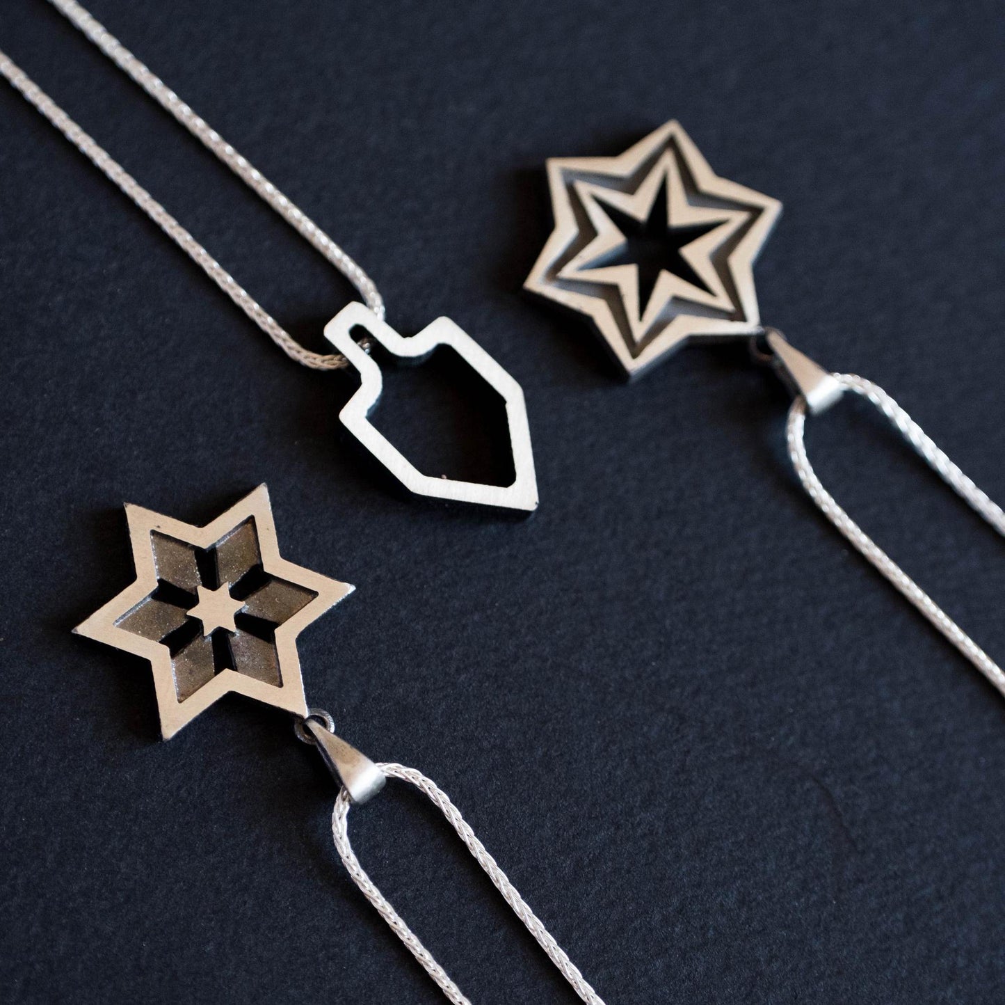 Silver Magen David Necklace