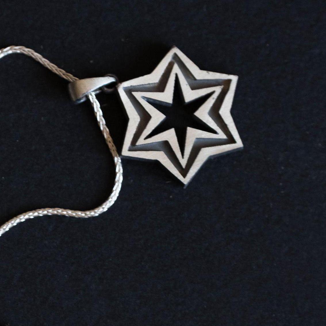 Silver Magen David Necklace