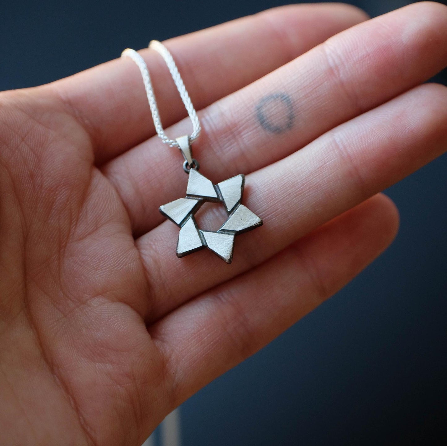 Silver Magen David Necklace