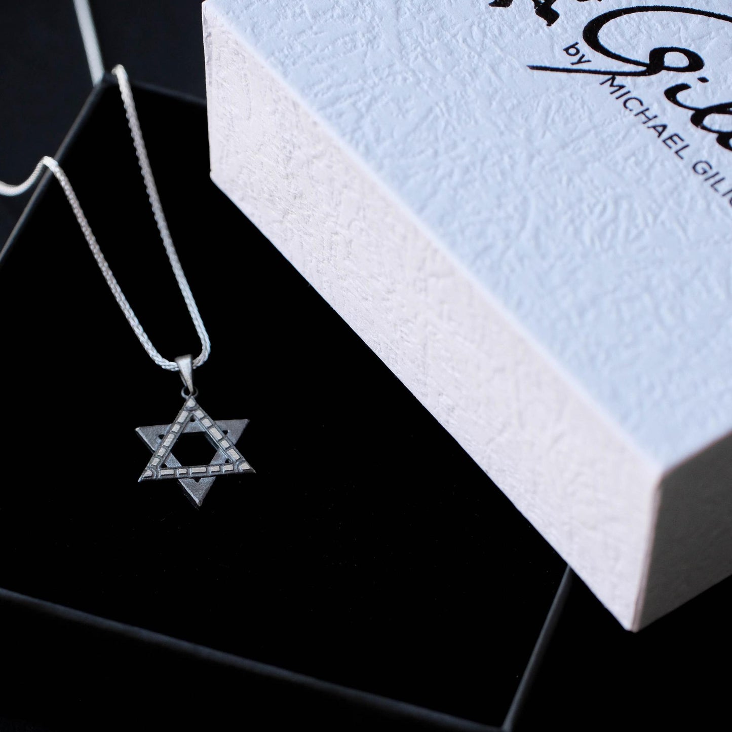Modern Star of David Necklace
