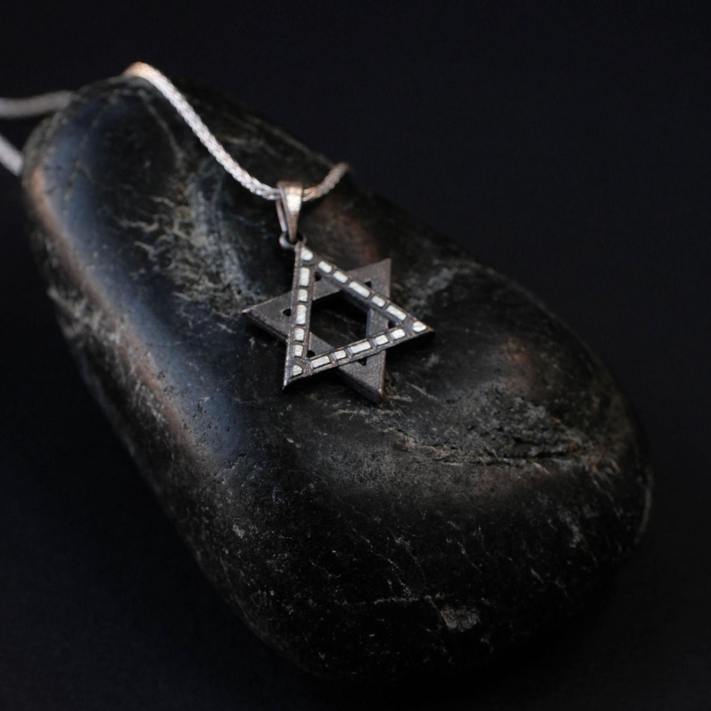 Modern Star of David Necklace