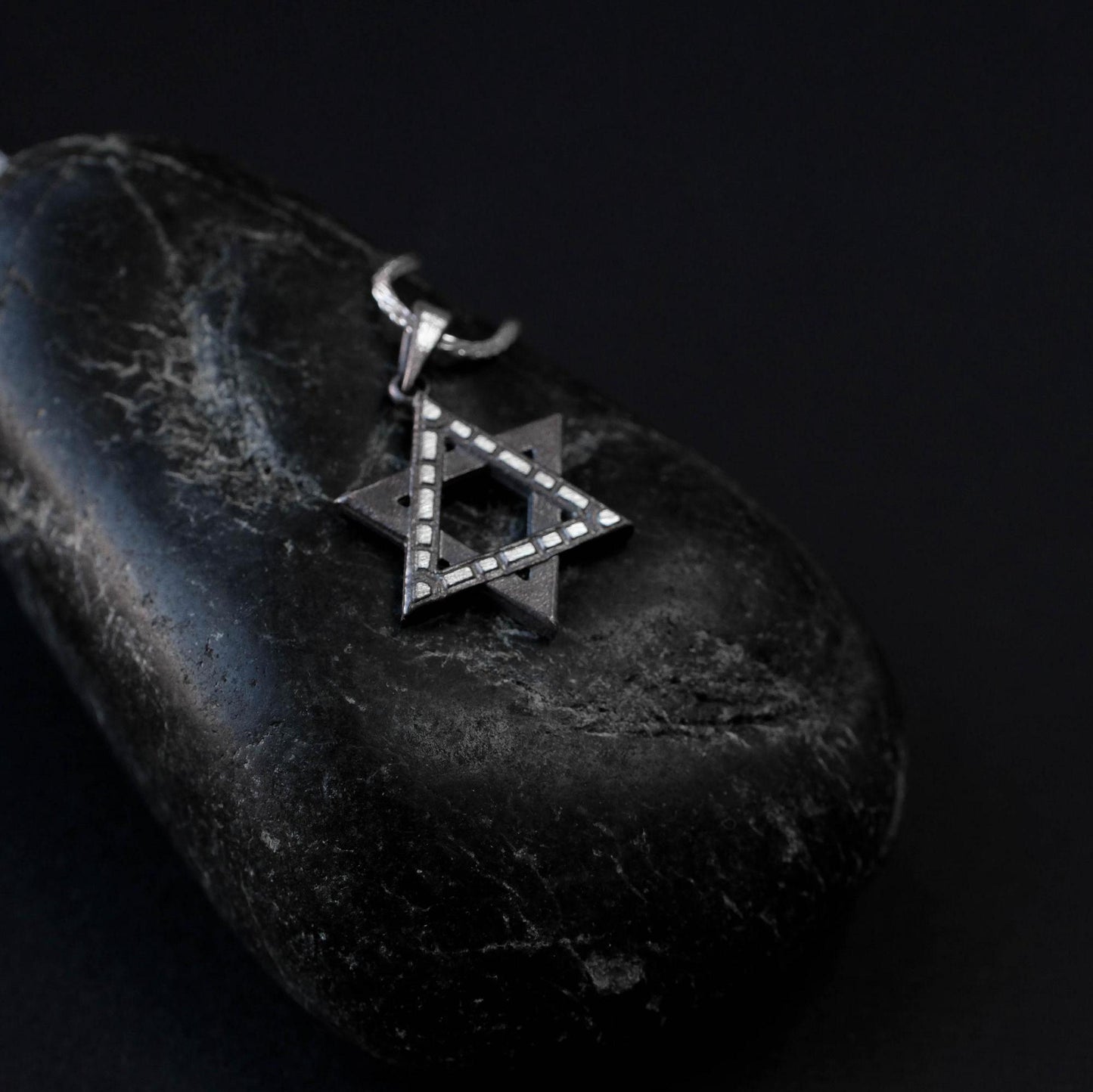 Modern Star of David Necklace