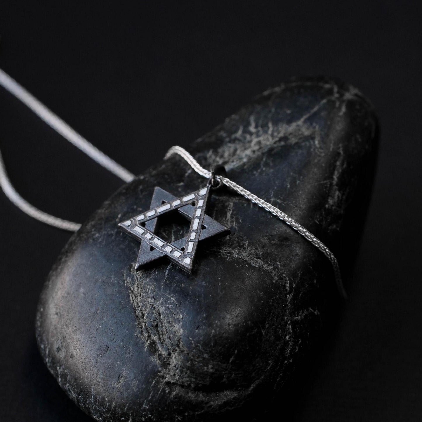 Modern Star of David Necklace