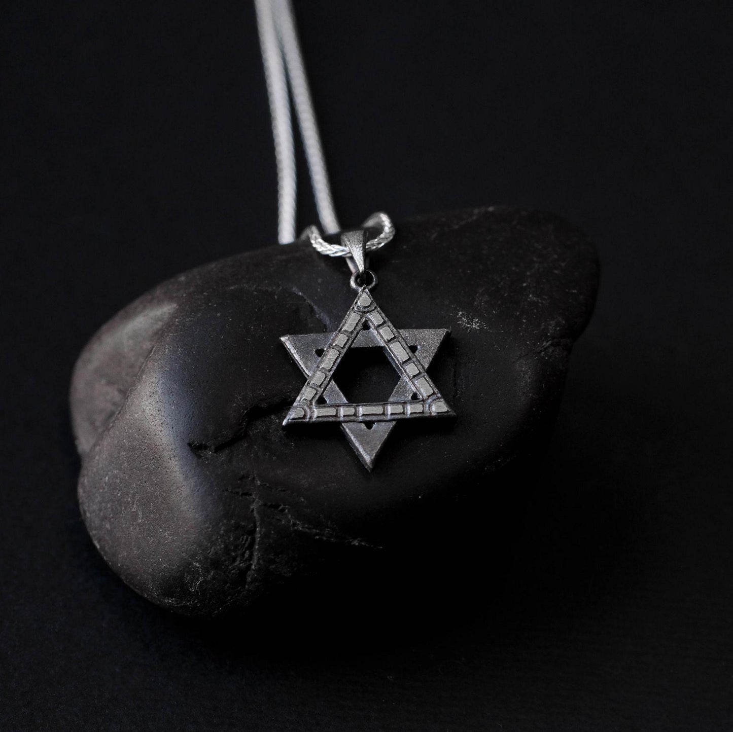 Modern Star of David Necklace