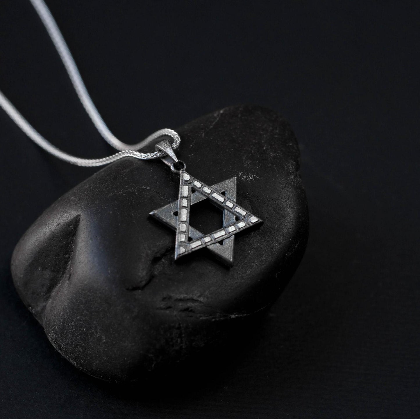 Modern Star of David Necklace