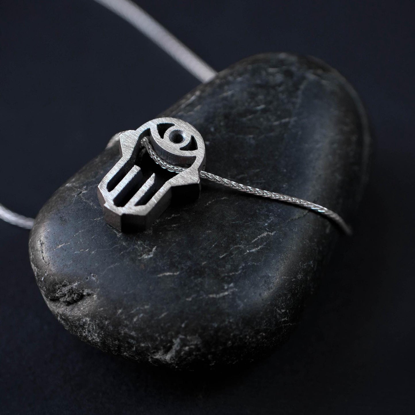 Silver Hamsa Necklace