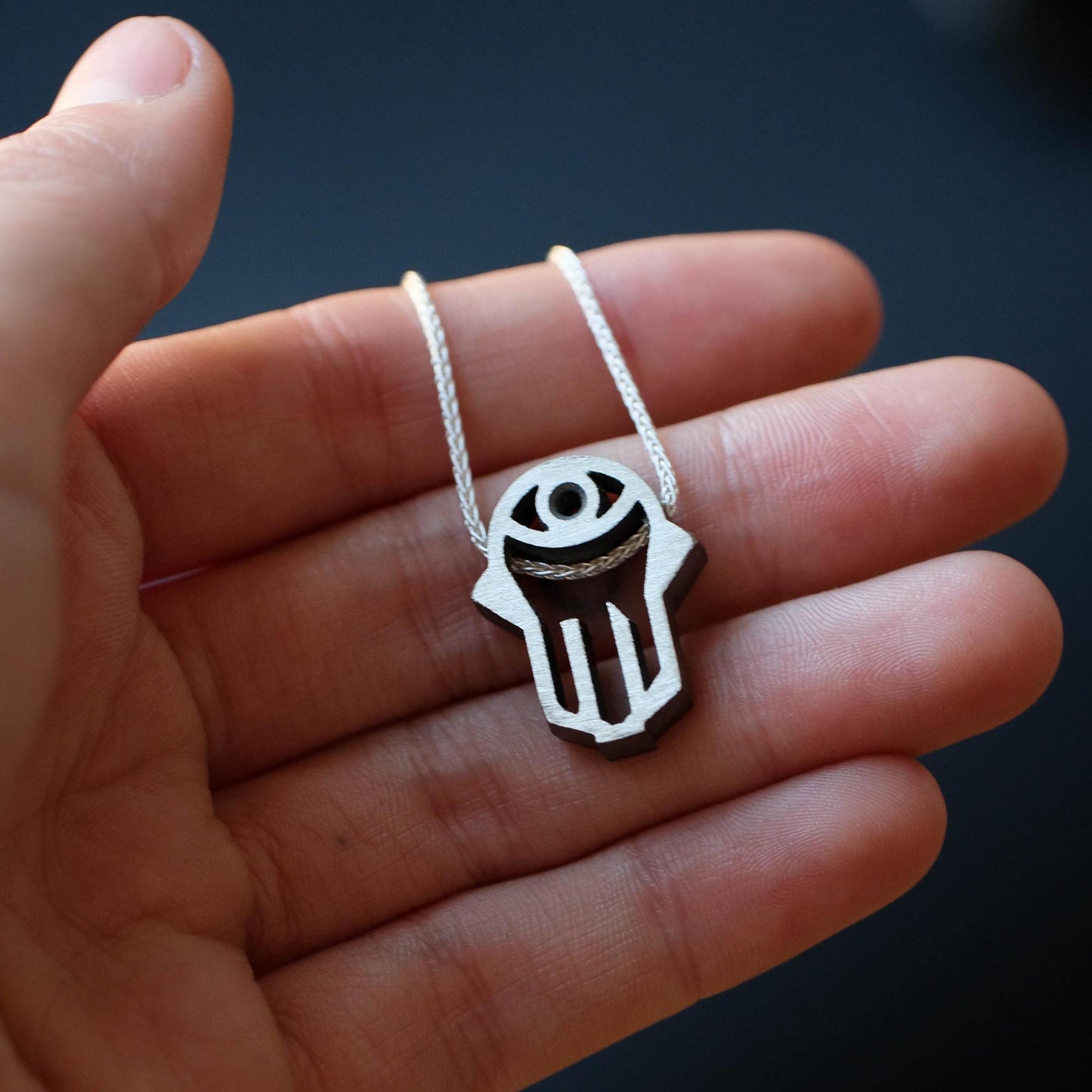 Silver Hamsa Necklace