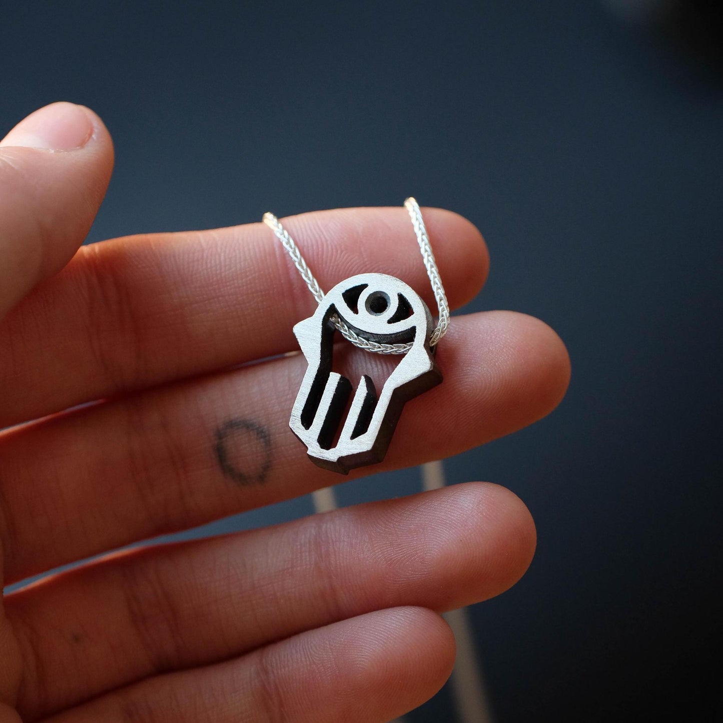 Silver Hamsa Necklace