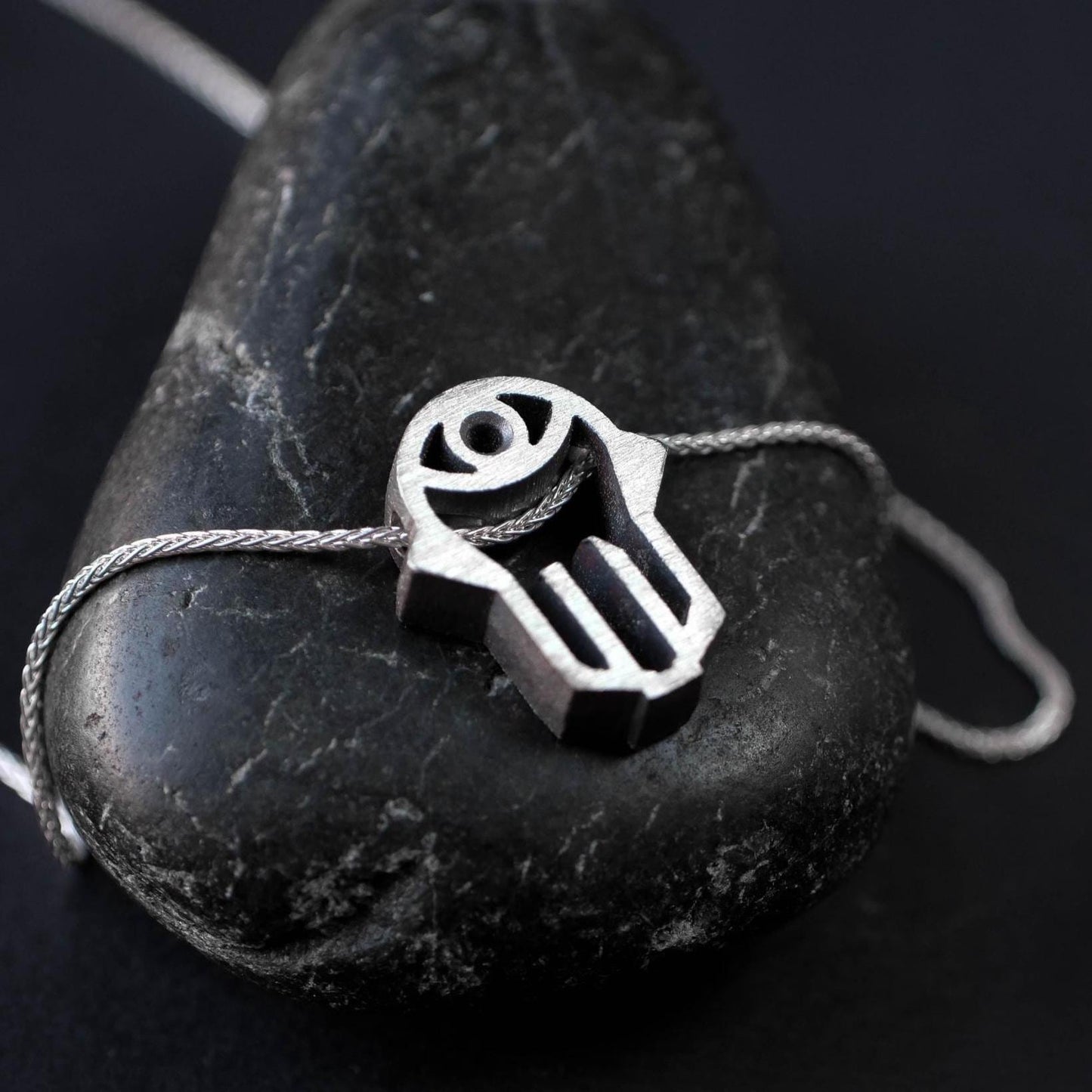 Silver Hamsa Necklace