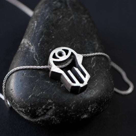 Silver Hamsa Necklace